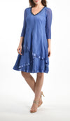 3/4 SLV LAYERED DRESS