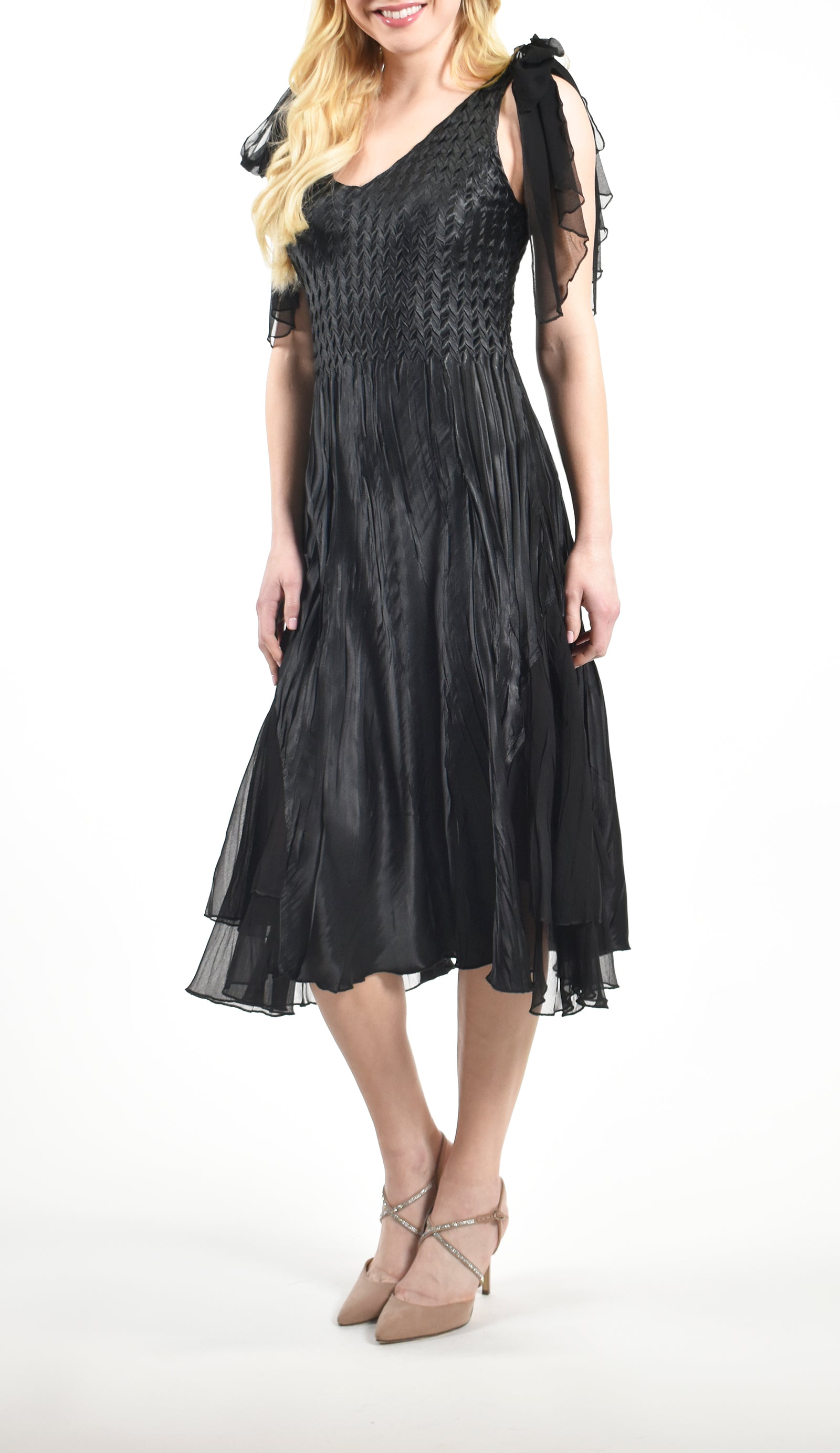 Tie Shoulder Tank Dress