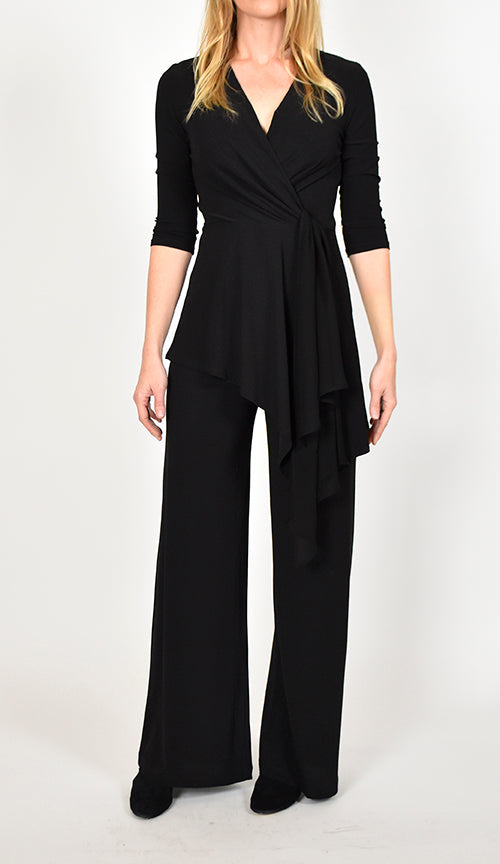 3/4 Sleeve Drape Top