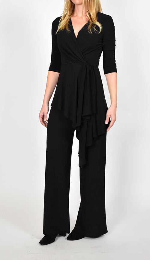 3/4 Sleeve Drape Top