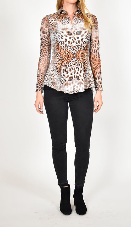 Lace Up Back Shirt