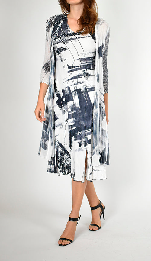 Printed Chiffon Duster