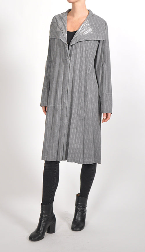 Pleated Trench Coat