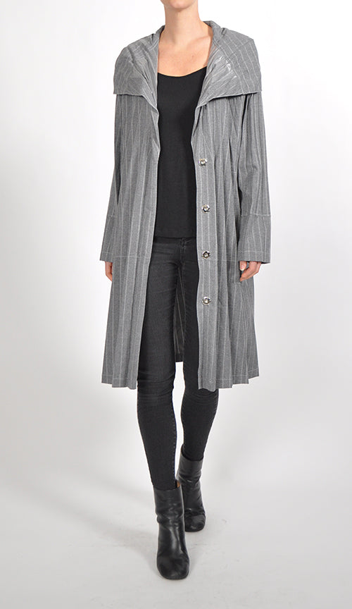 Pleated Trench Coat