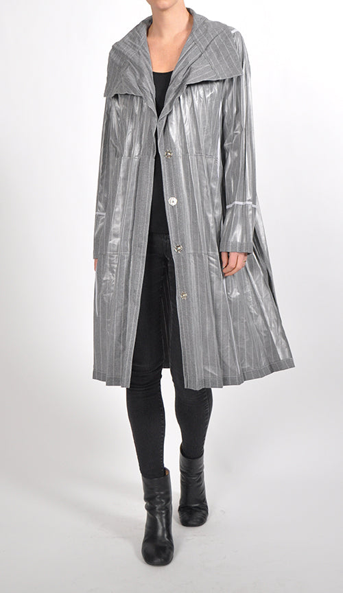 Pleated Trench Coat